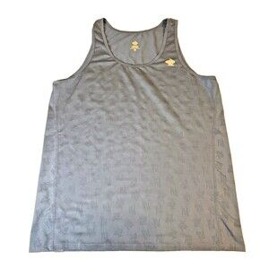 Rabbit Running Tank Top Mens L Navy Grey Performance Athletic Workout EUC